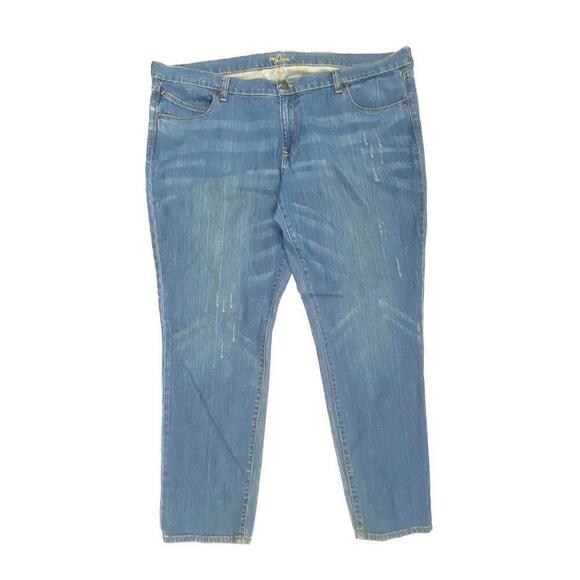 Old Navy The Diva Skinny Distressed Women's size 20 Medium Blue Denim Jeans - Picture 1 of 4